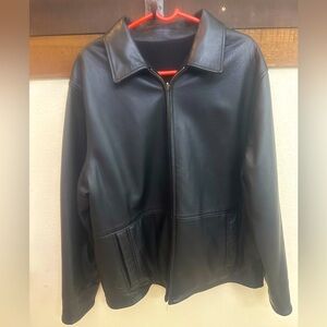 Stanley Black & Decker Reversible Genuine LEATHER  Man Jacket